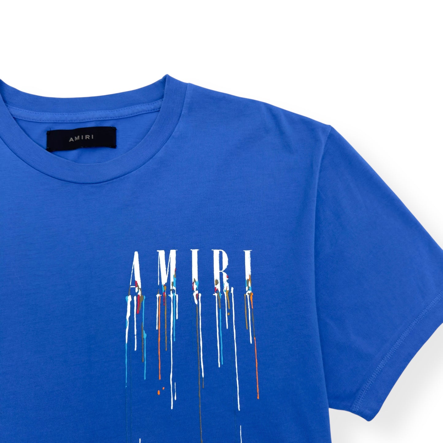 AMIRI PAINT DRIP CORE LOGO T-SHIRT BLUE M
