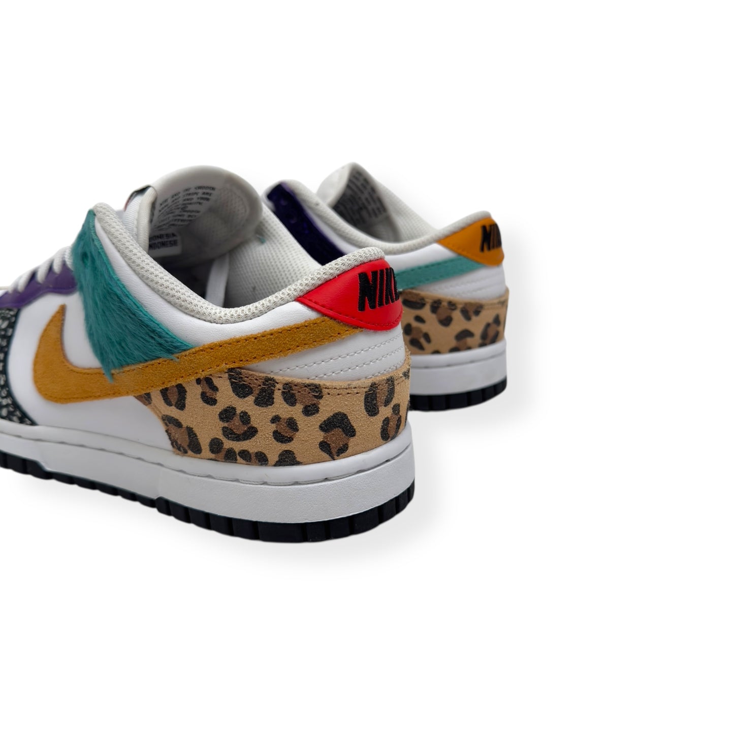NIKE DUNK LOW TOP SNEAKER SAFARI MIX UK4.5