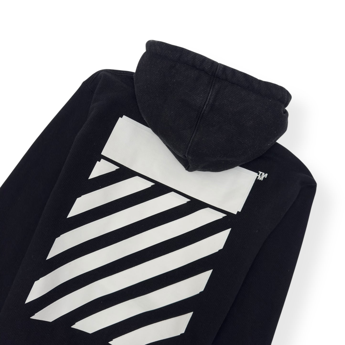 OFF-WHITE DIAG REGULAR HOODIE BLACK / WHITE S