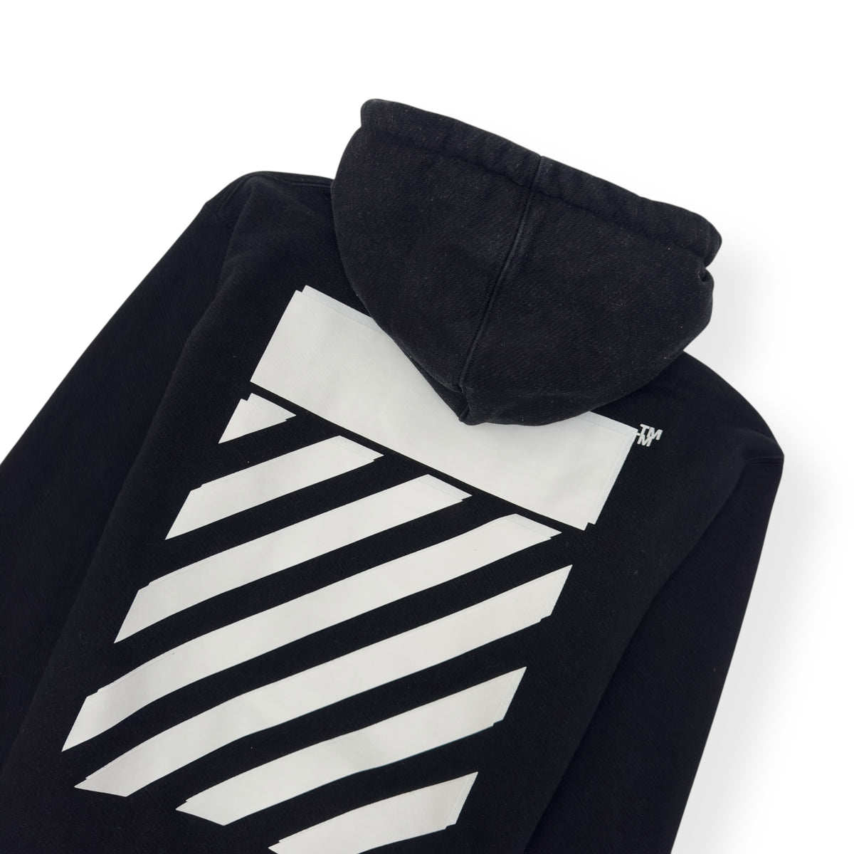 OFF-WHITE DIAG REGULAR HOODIE BLACK / WHITE S