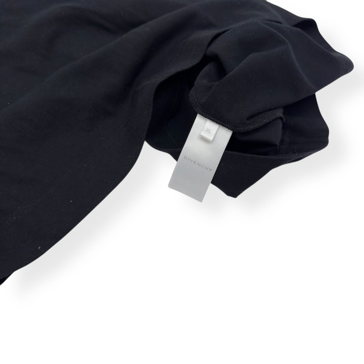 GIVENCHY LOGO EMBROIDERED T-SHIRT BLACK XL