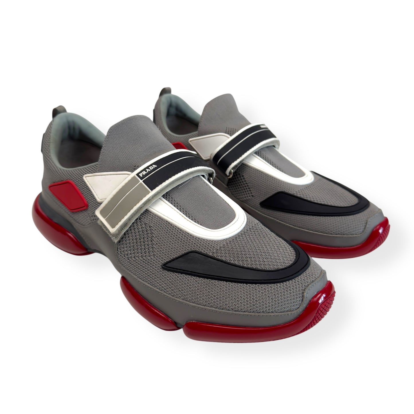 PRADA CLOUDBUST SNEAKER GREY / RED UK9