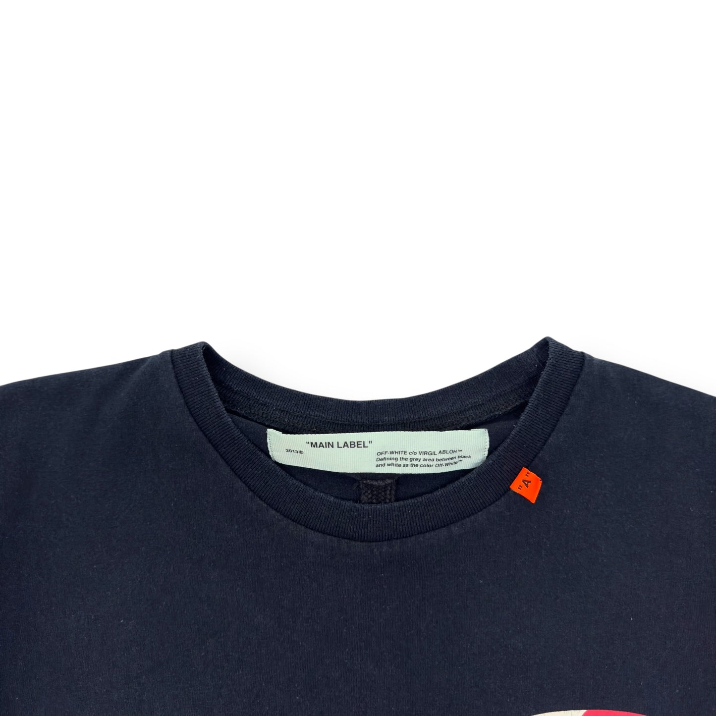 OFF-WHITE SPLIT ARROWS T-SHIRT BLACK / RED L