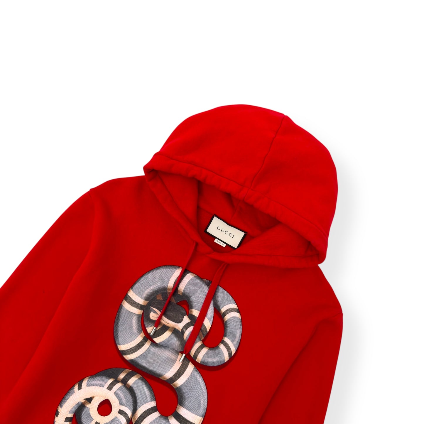 GUCCI KINGSNAKE HOODIE RED L