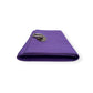 MULBERRY CLOTH CLUTCH WALLET PURPLE / SILVER