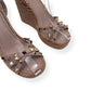 VALENTINO GARAVANI ROCKSTUD LEATHER ESPADRILLE NEUTRAL / PINK 38 / UK5
