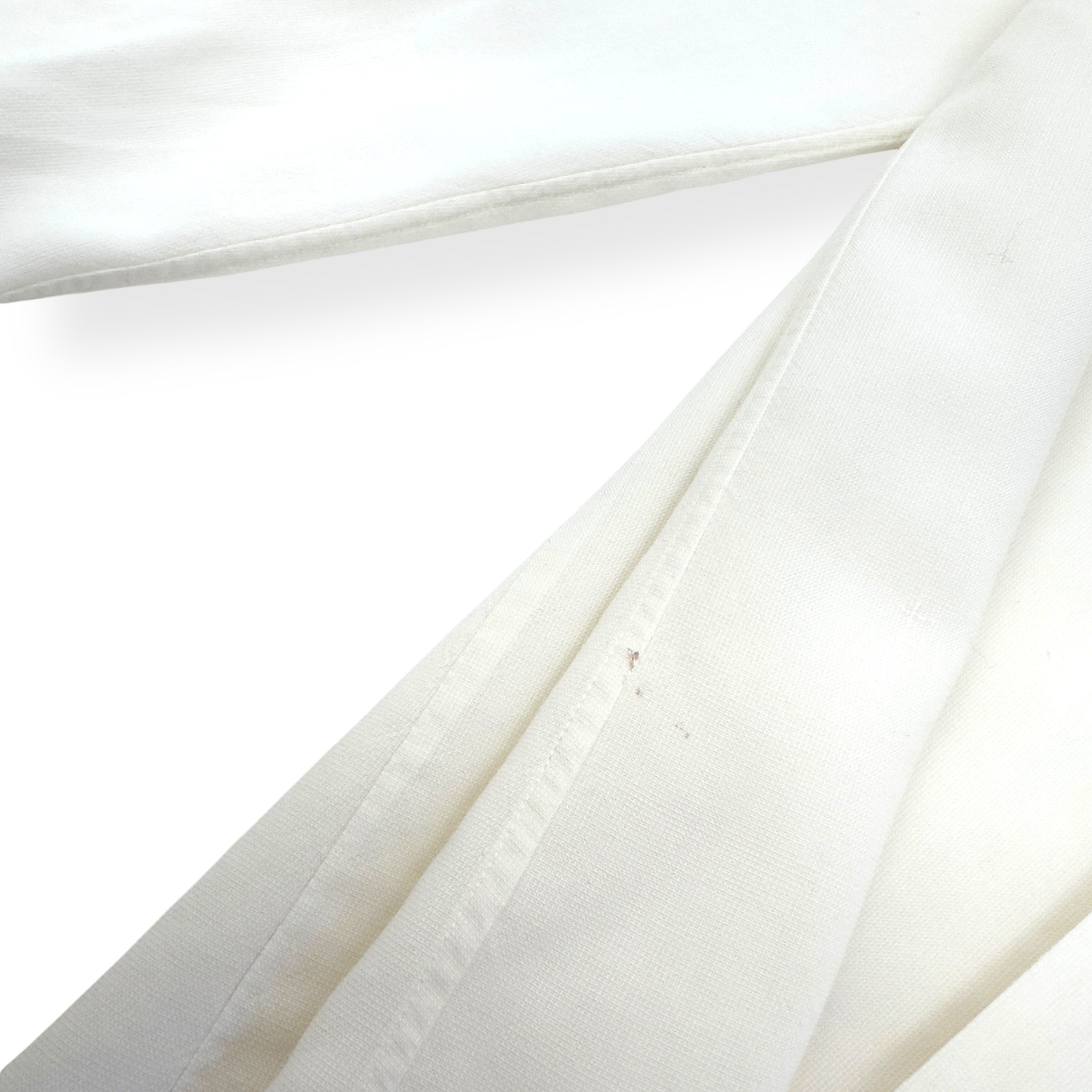 THOM SWEENEY WOOL BUTTON DOWN SHIRT CREAM M