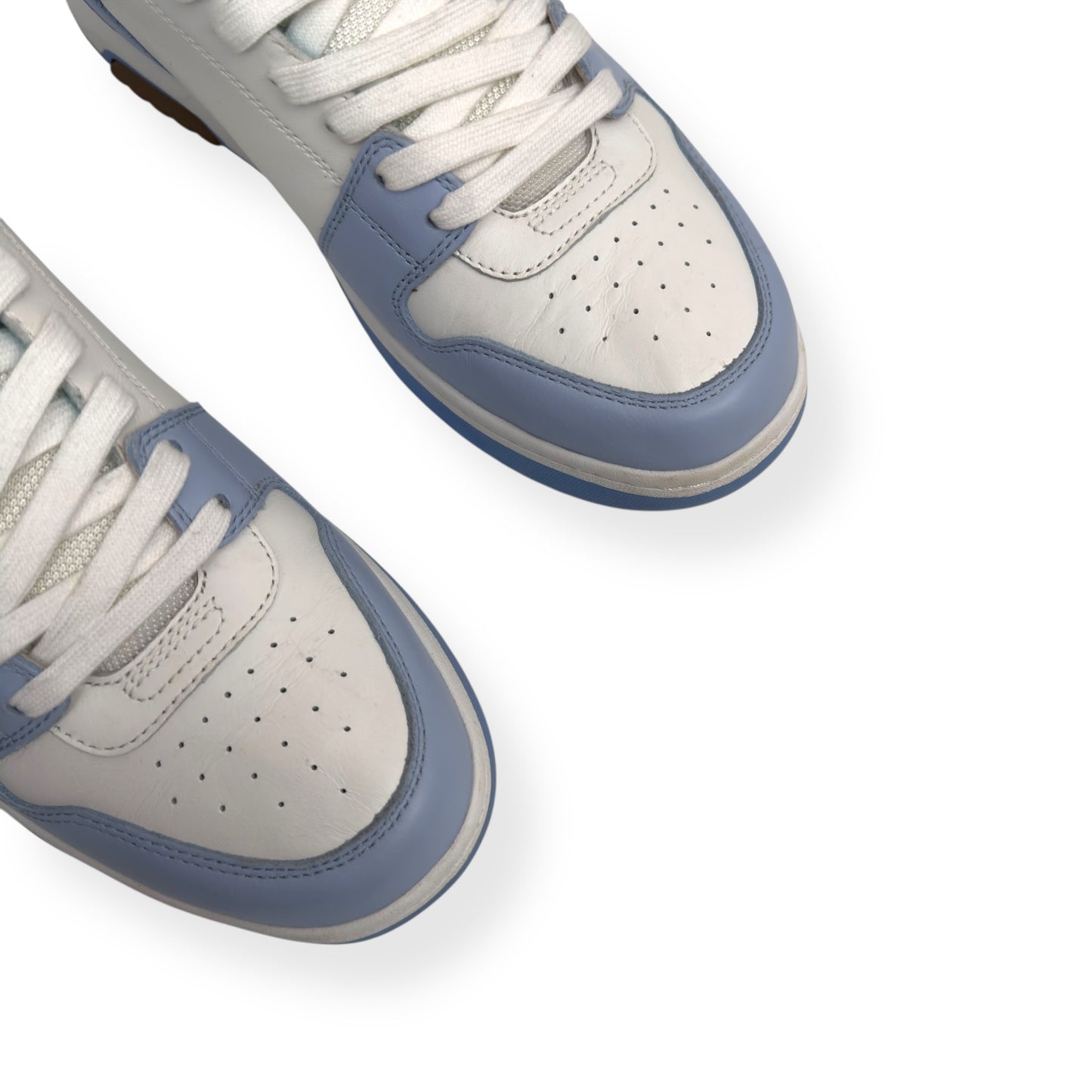 OFF-WHITE OUT OF OFFICE LOW TOP SNEAKER LIGHT BLUE UK8