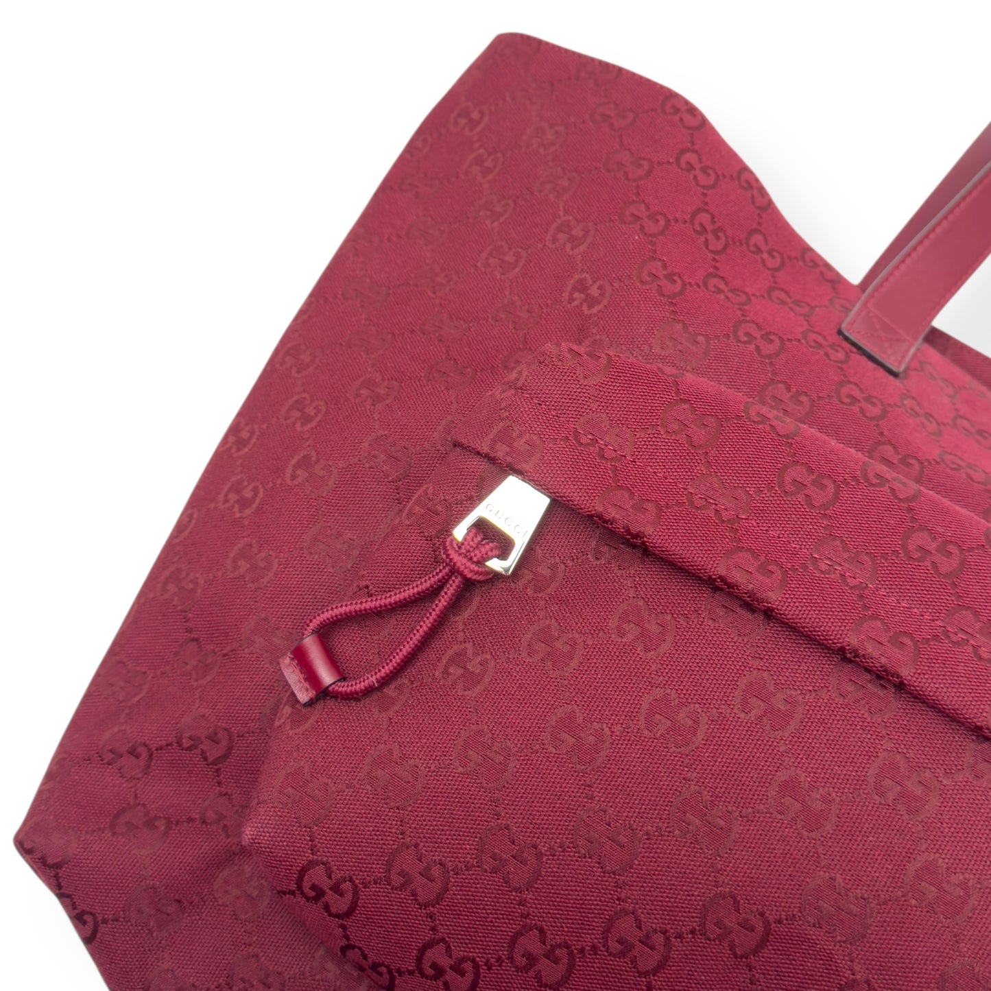 GUCCI GG TOTE BAG ANCORA RED L
