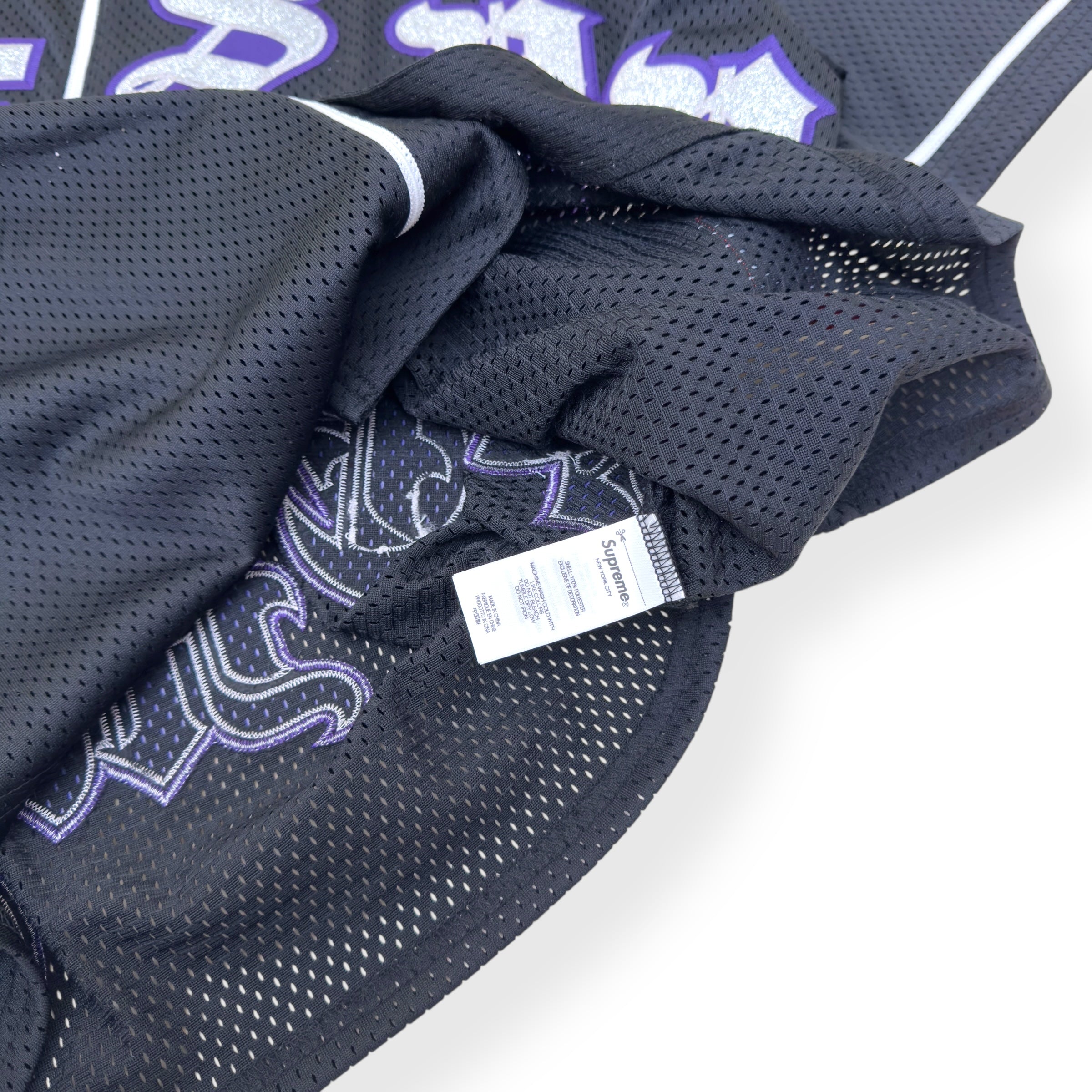 SUPREME OLD ENGLISH BASEBALL JERSEY BLACK L