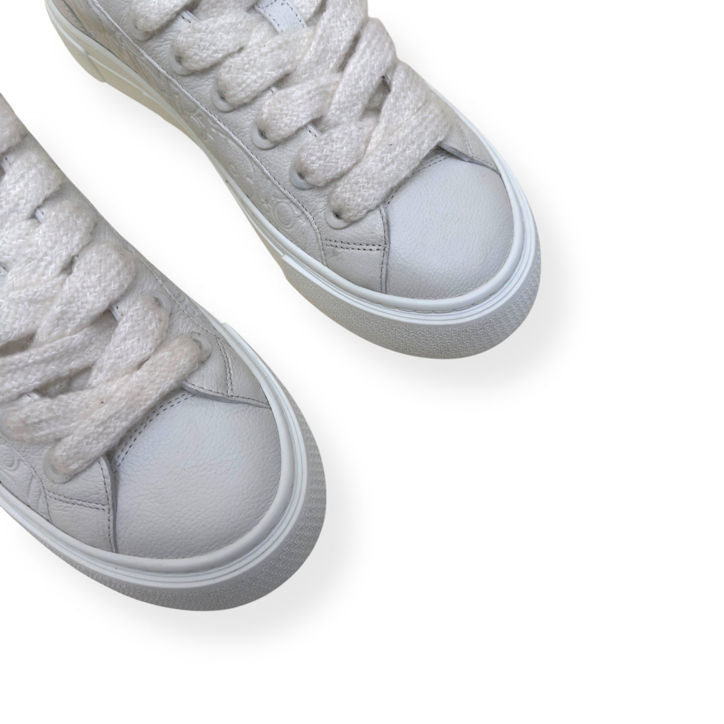 DIOR B33 OBLIQUE LEATHER SPIN SNEAKER WHITE 45 / UK11