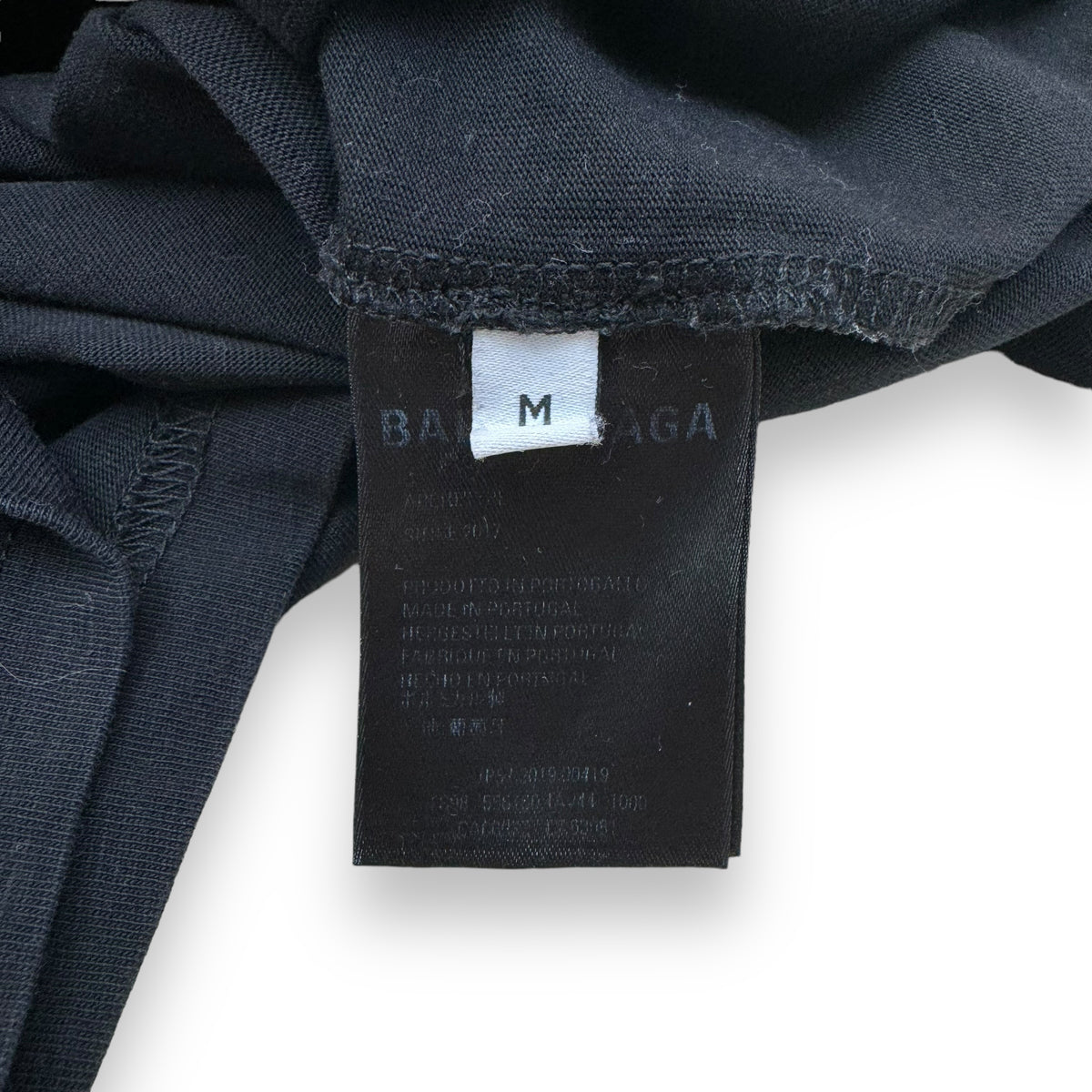 BALENCIAGA POLITICAL LOGO T-SHIRT BLACK M