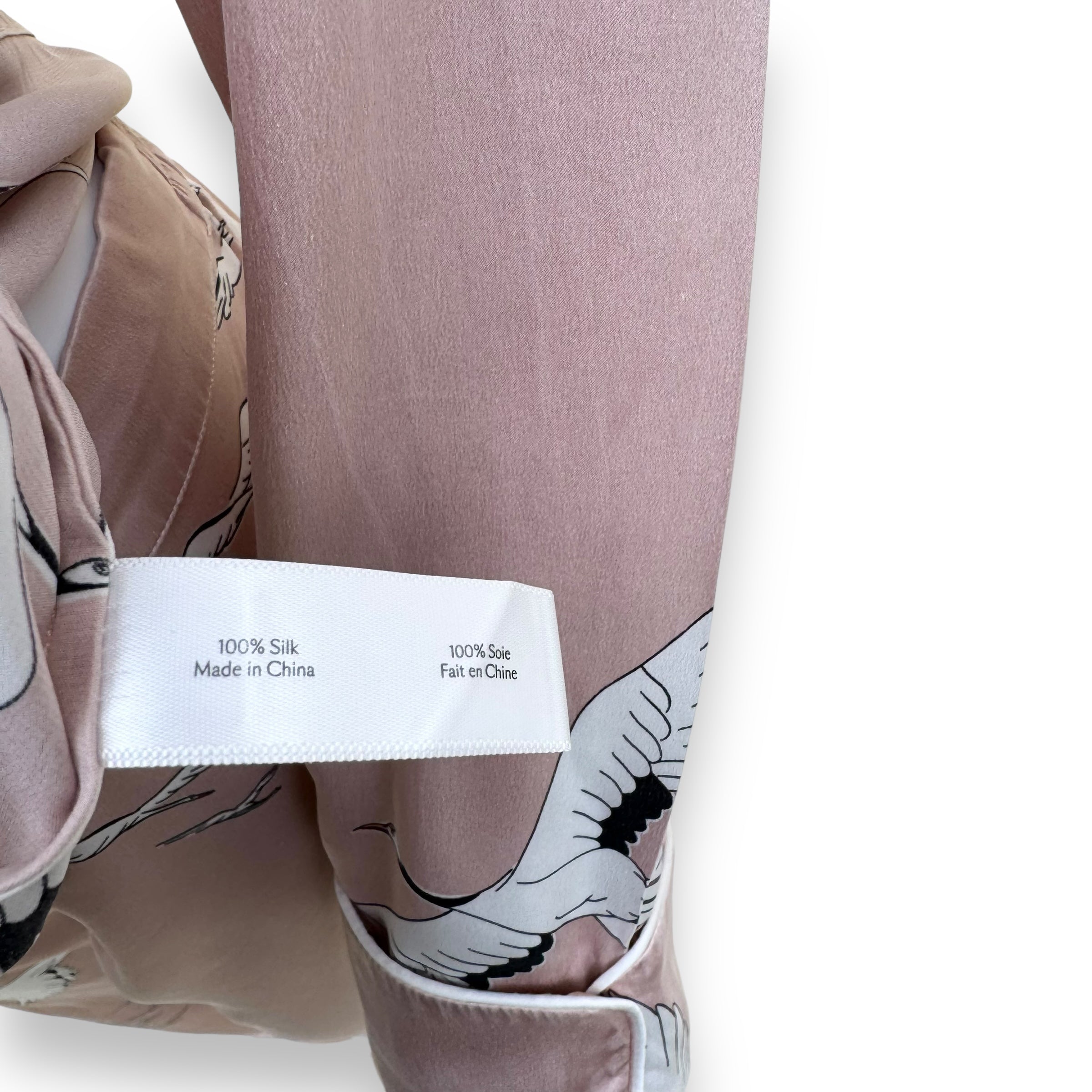 OLIVIA VON HALLE LILA PRINTED SILK-SATIN PYJAMA SET PINK S