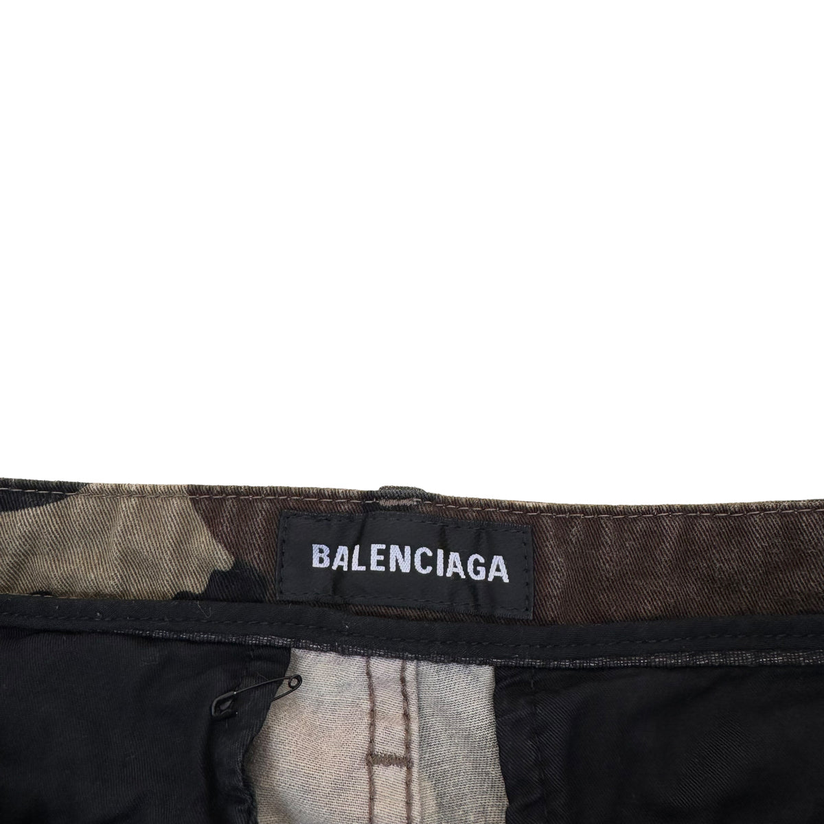 BALENCIAGA CARGO PANTS GREEN CAMO S