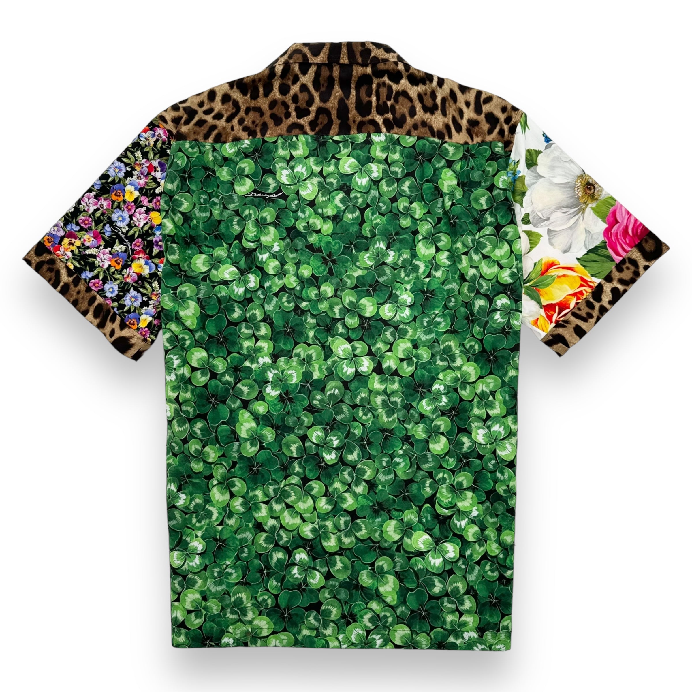 DOLCE&GABBANA EDEN SHORT SLEEVE FLORAL PRINT SHIRT L