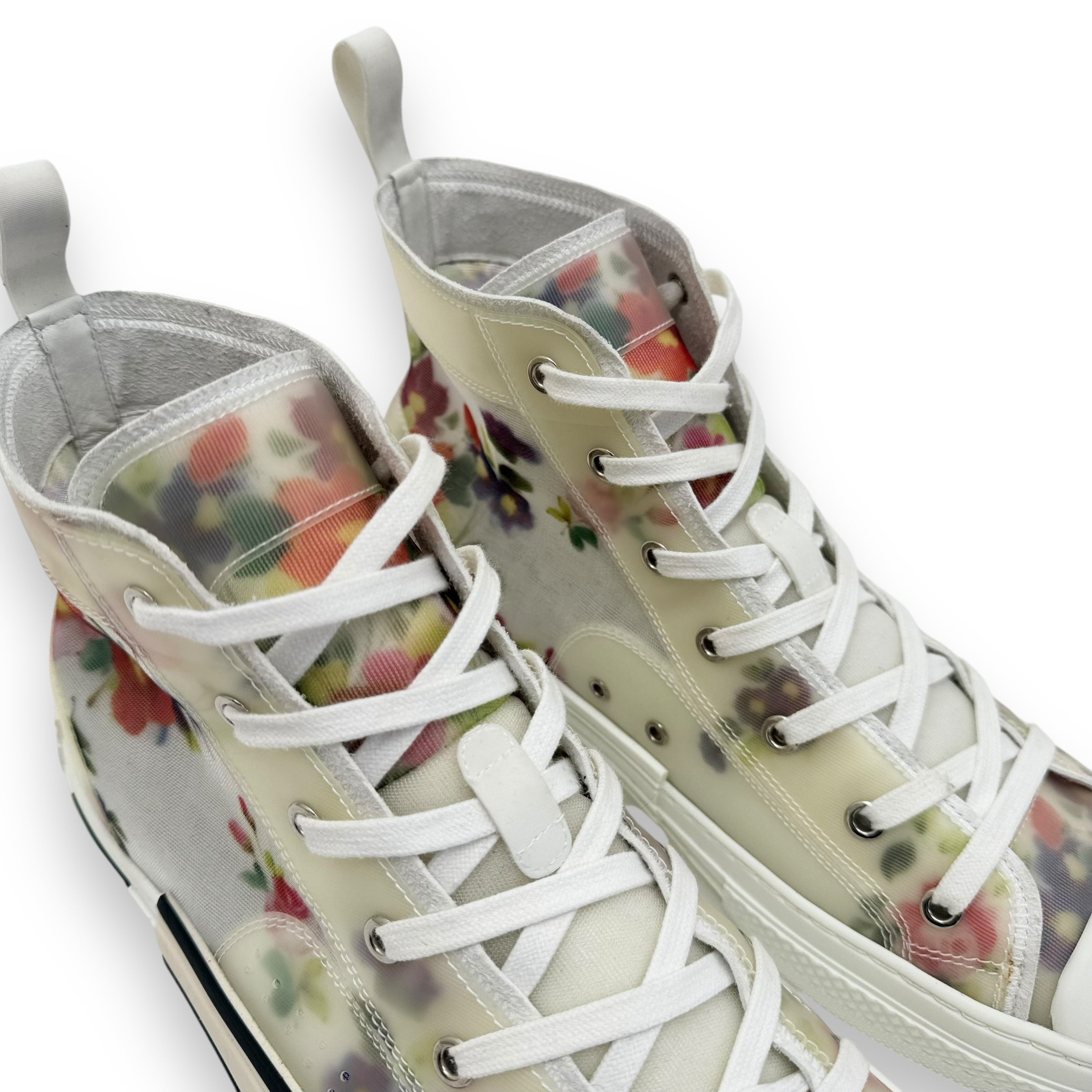 DIOR X KIM JONES B23 HIGH TOP FLORAL SNEAKER UK10 Wylist