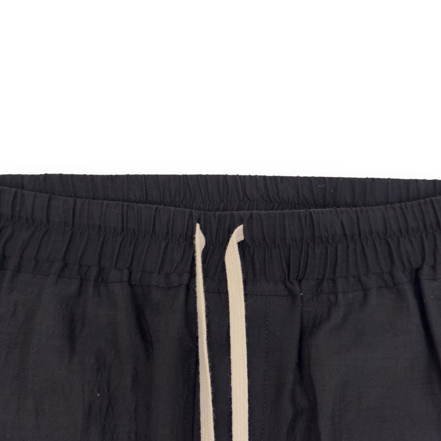 RICK OWENS TECUATL SS20 WOOL CROPPED TRACK PANTS BLACK M