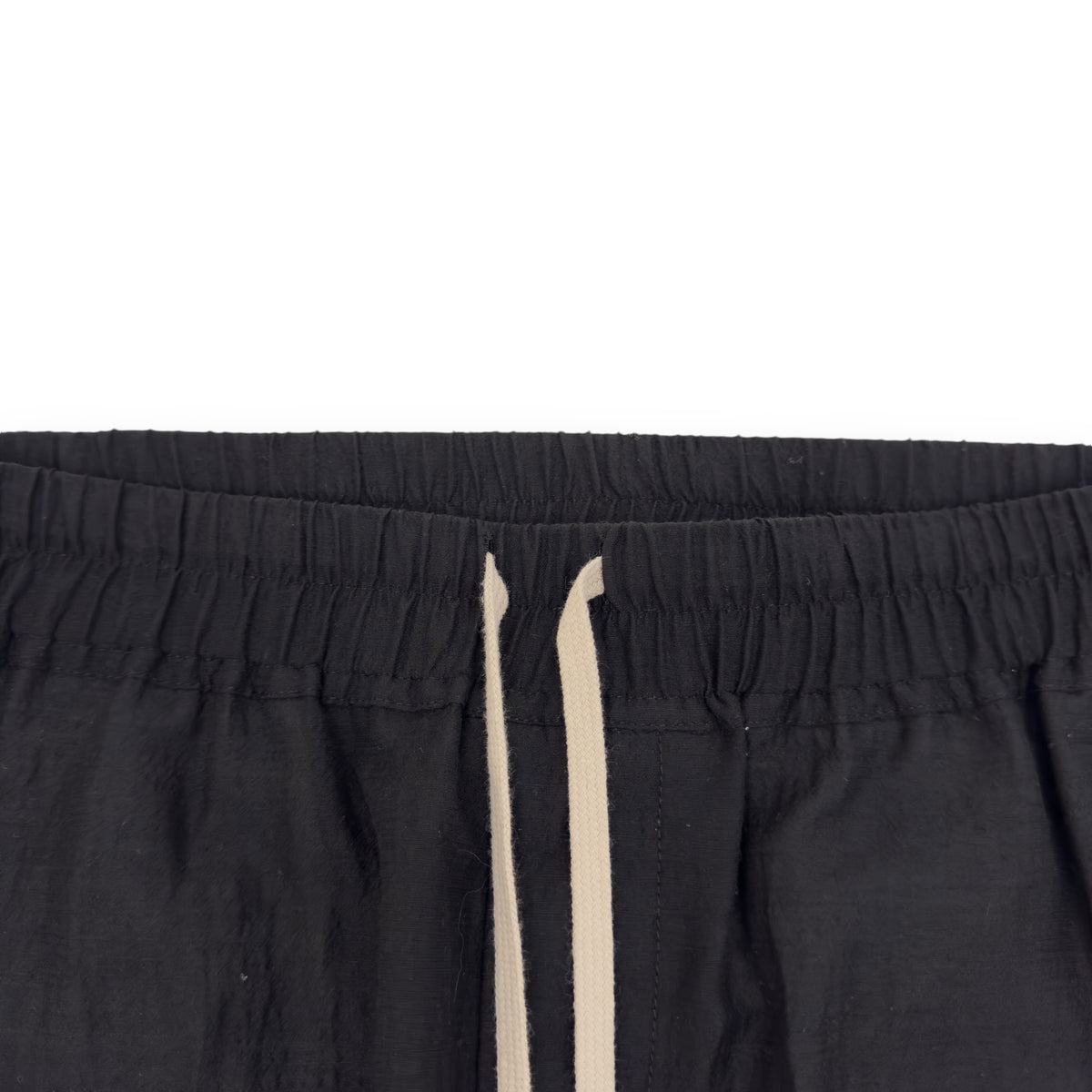 RICK OWENS TECUATL SS20 WOOL CROPPED TRACK PANTS BLACK M