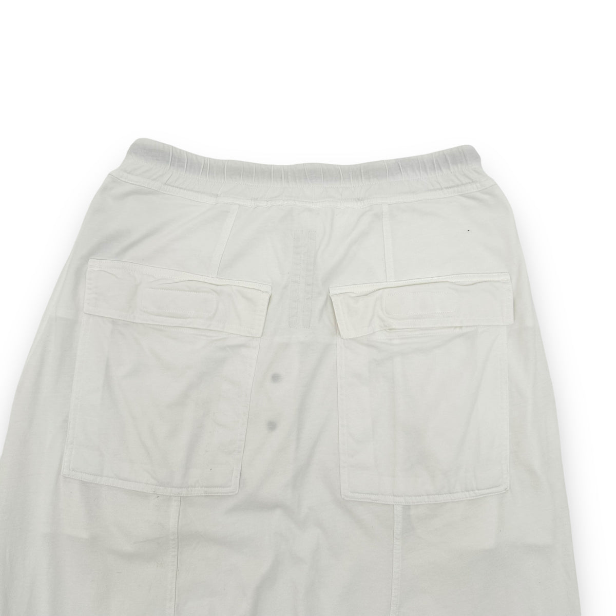 RICK OWENS DRKSHDW DROP-CROTCH COTTON CROPPED PANTS S
