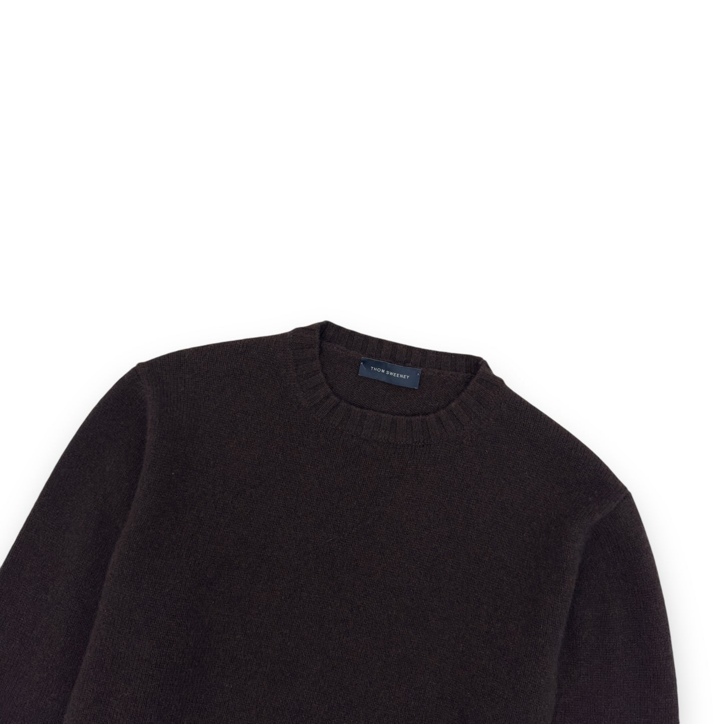 THOM SWEENEY CASHMERE SWEATER BROWN M