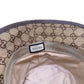GUCCI GG CANVAS FEDORA HAT BROWN M