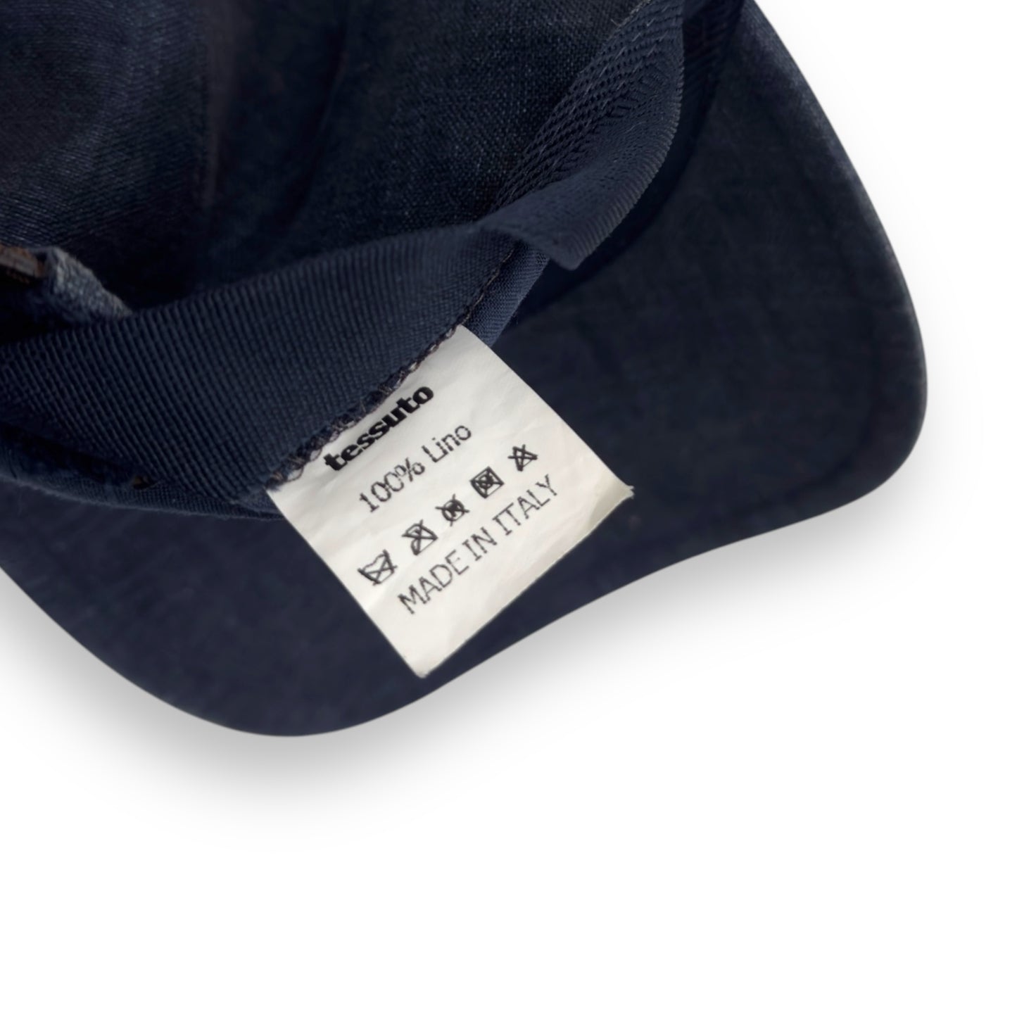 THOM SWEENEY LINEN CAP BLUE / BROWN L