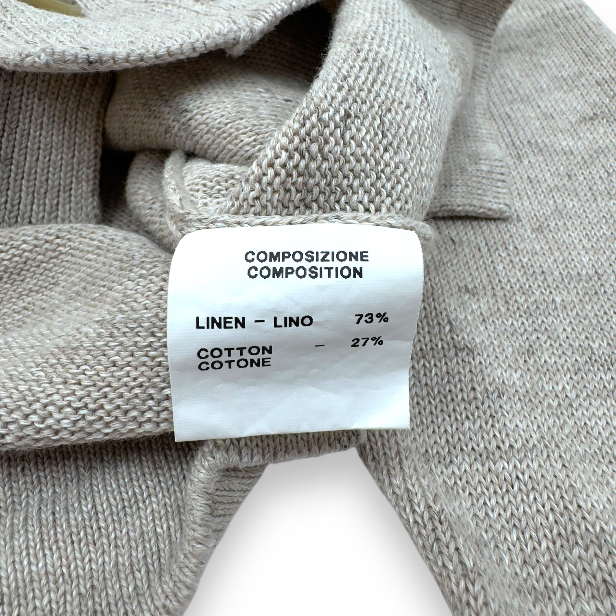 THOM SWEENEY LINEN CARDIGAN NATURAL M