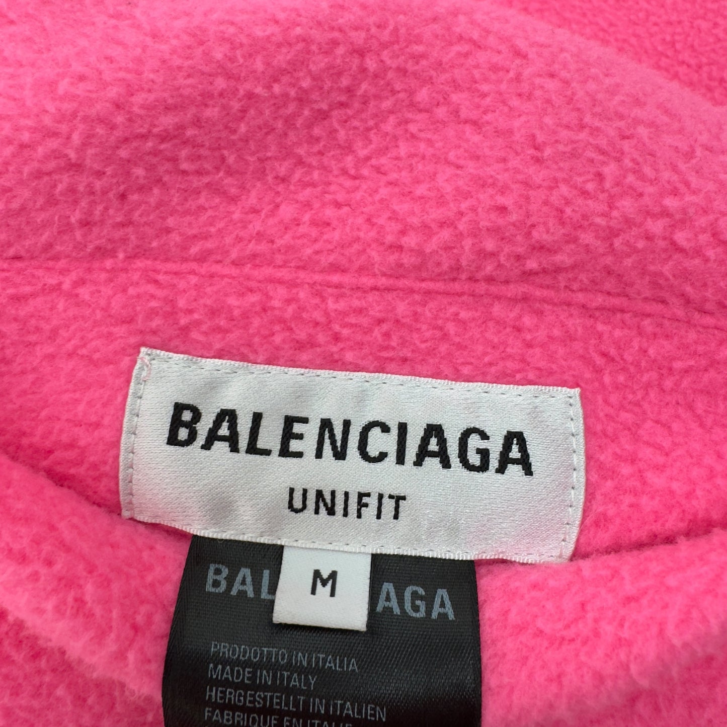 BALENCIAGA OVERSIZED REVERSIBLE SPORTY B JACKET PINK / BLACK M