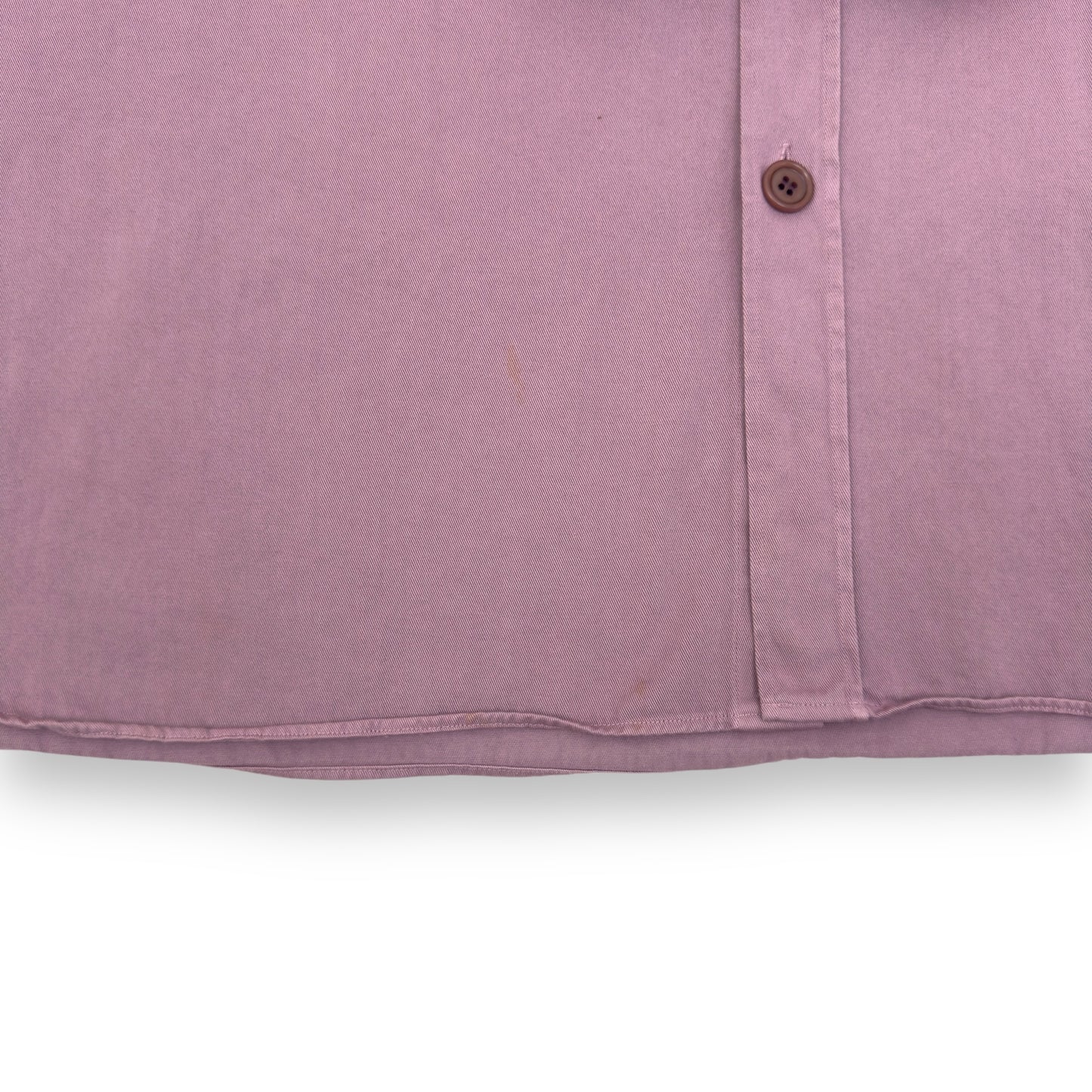 DRIES VAN NOTEN OVERSIZED GABARDINE SHIRT PINK L