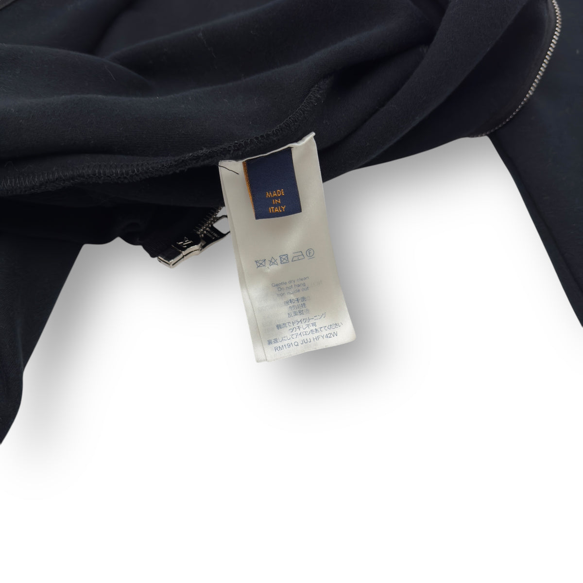 LOUIS VUITTON TRAVEL ZIP UP HOODIE BLACK M