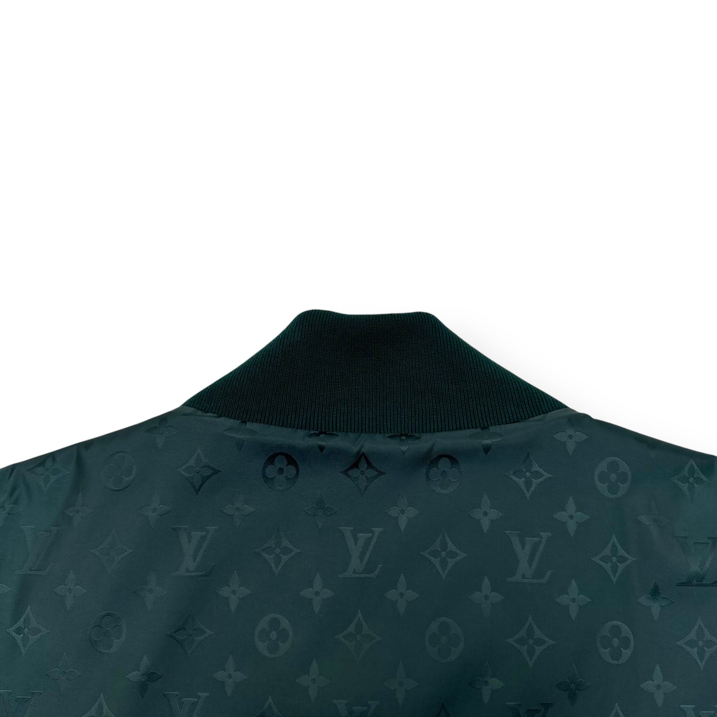 LOUIS VUITTON MONOGRAM REVERSIBLE COTTON BOMBER JACKET PINE GREEN XXL