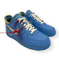 NIKE X OFF-WHITE AIRFORCE 1 LOW MCA SNEAKER UNIVERSITY BLUE UK8.5