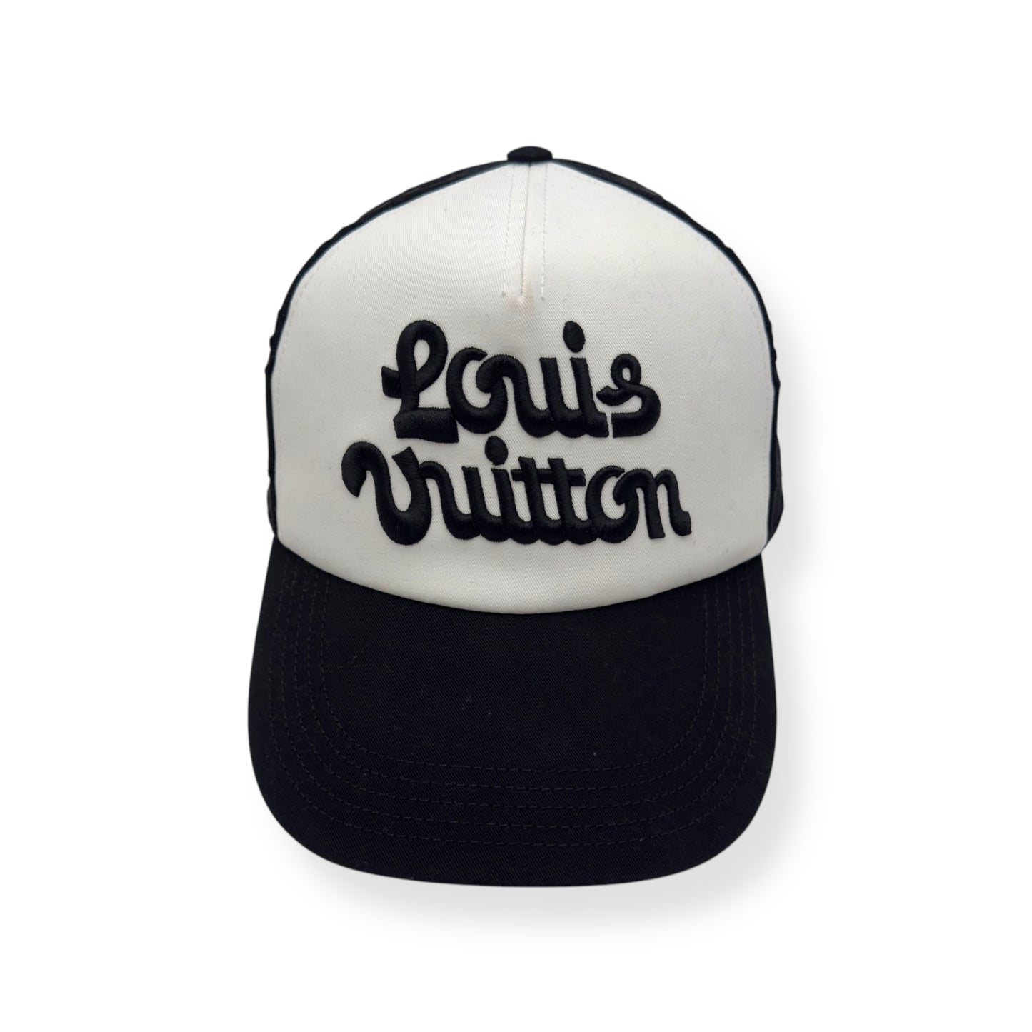 LOUIS VUITTON X TYLER THE CREATOR MESH SIGNATURE CAP BLACK / WHITE O/S