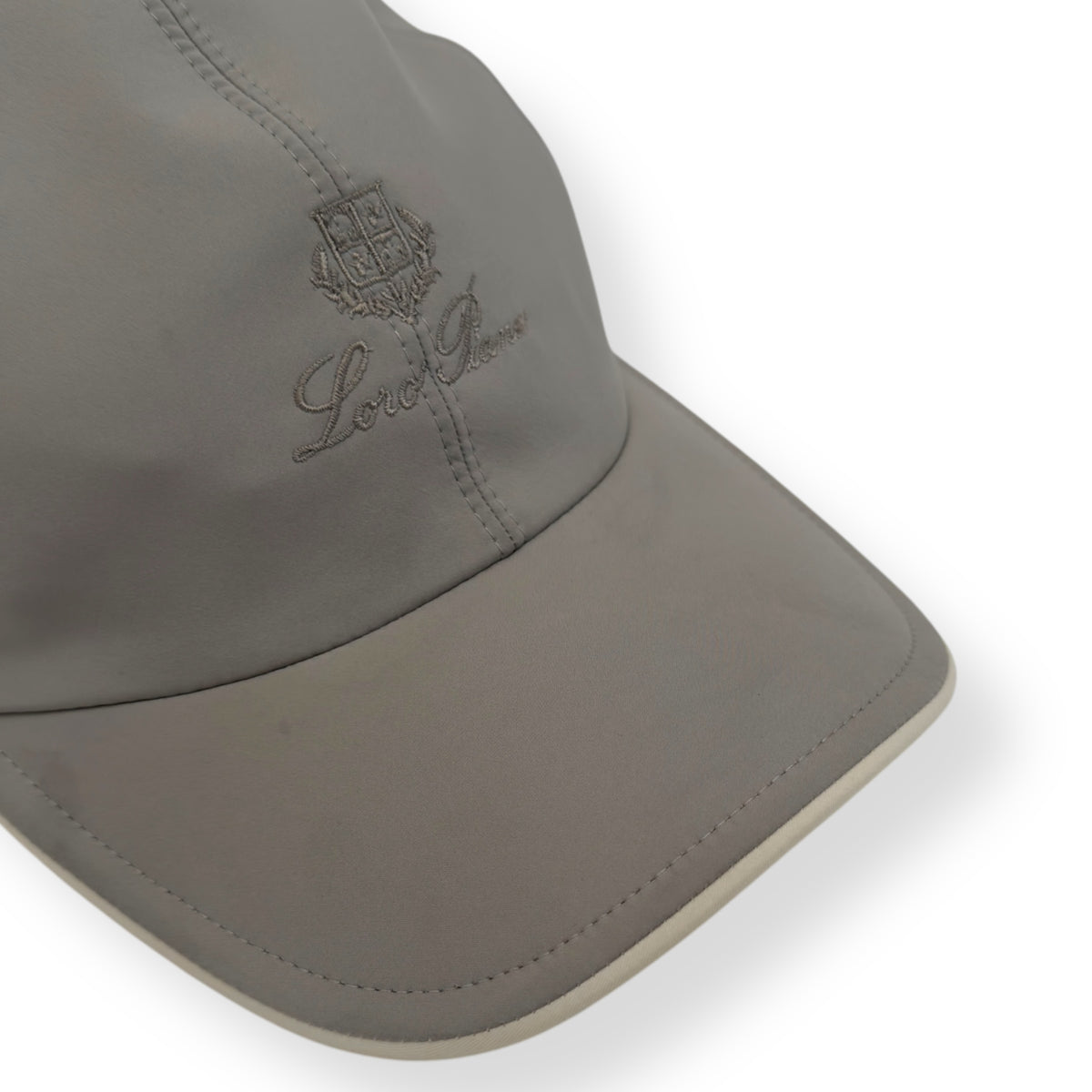 LORO PIANA MICROFIBRE BASEBALL CAP GREY M