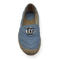 GUCCI WOMENS GG MARMONT ESPADRILLE AZUL 38 / UK5