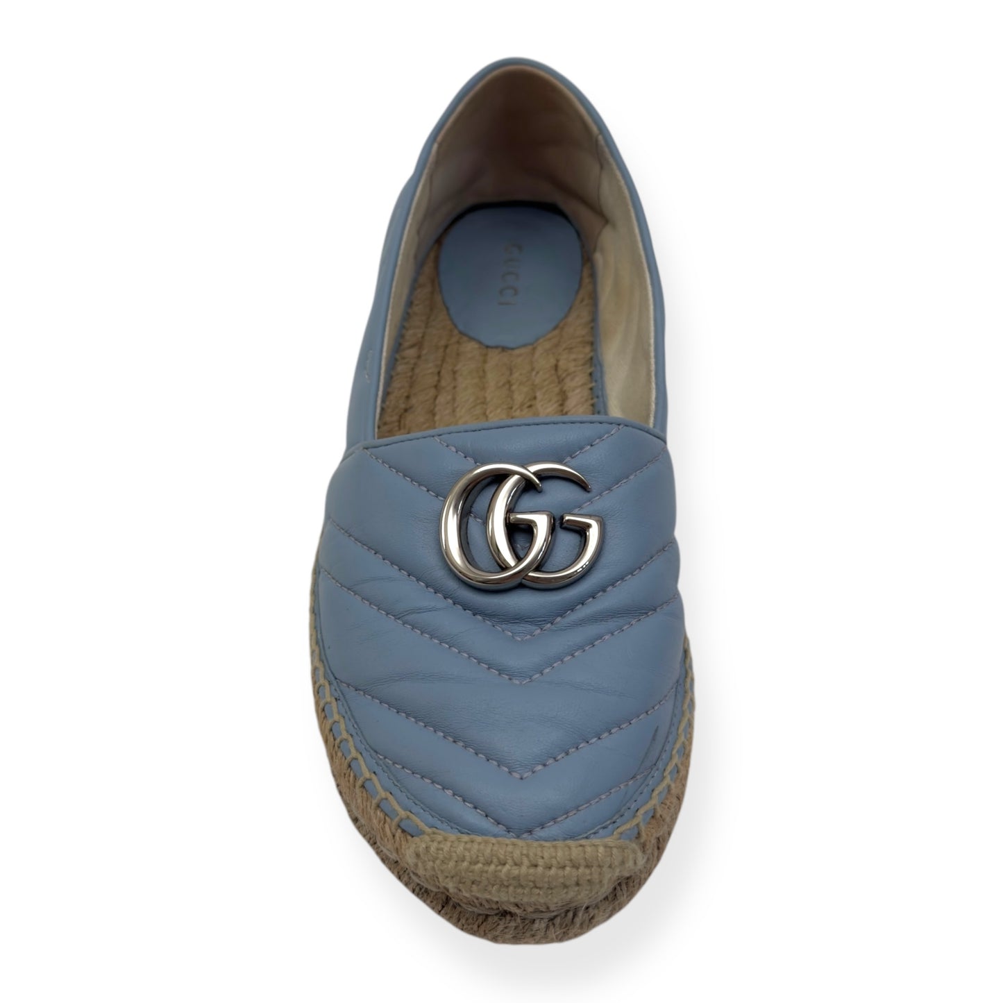 GUCCI WOMENS GG MARMONT ESPADRILLE AZUL 38 / UK5
