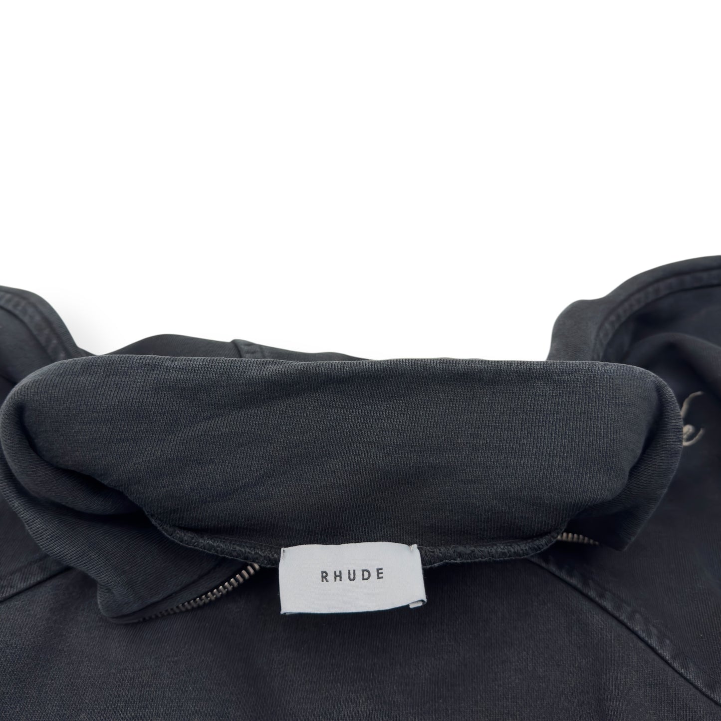RHUDE 1/4 ZIP SWEATER BLACK S