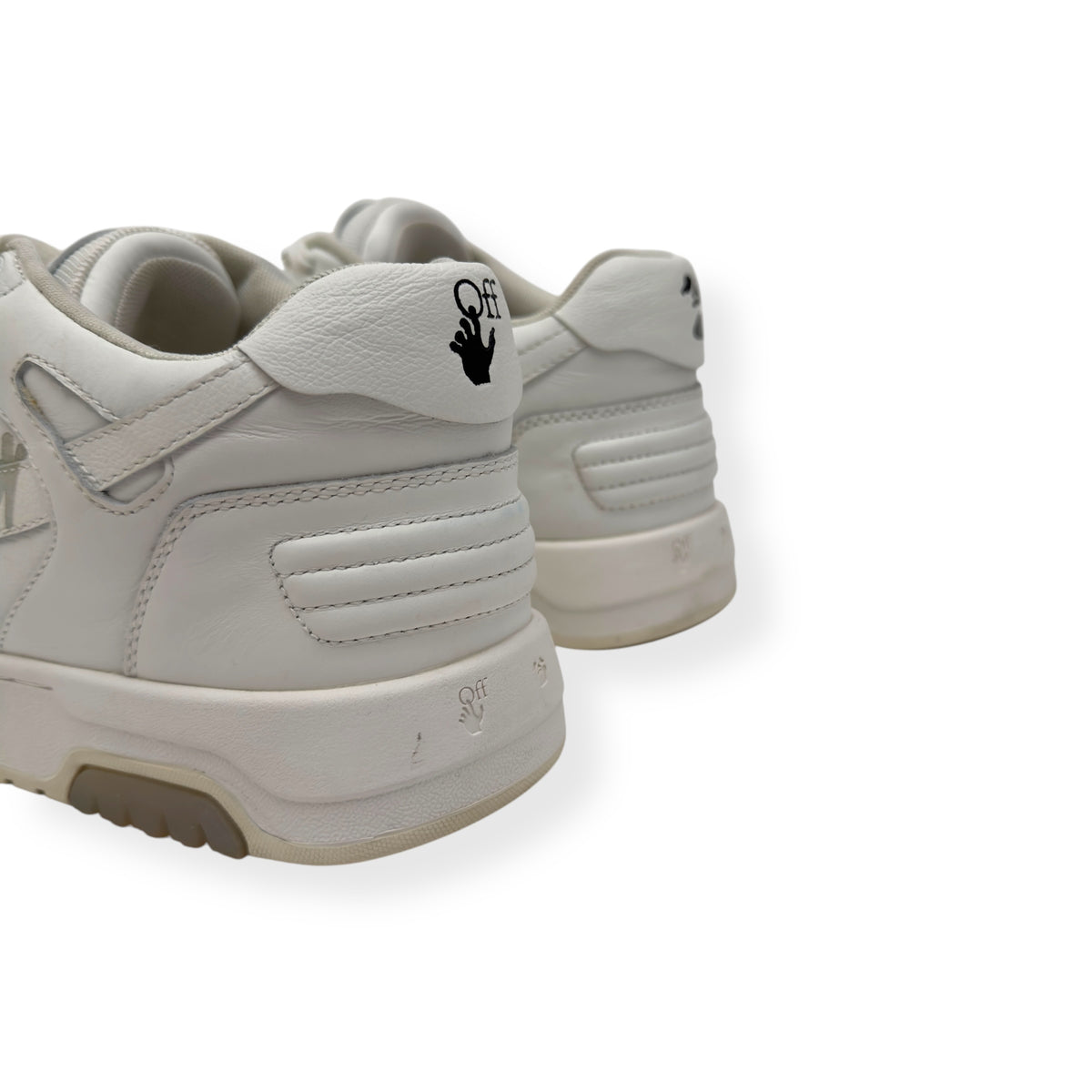 OFF-WHITE OUT OF OFFICE LEATHER SNEAKER WHITE 45 / UK11