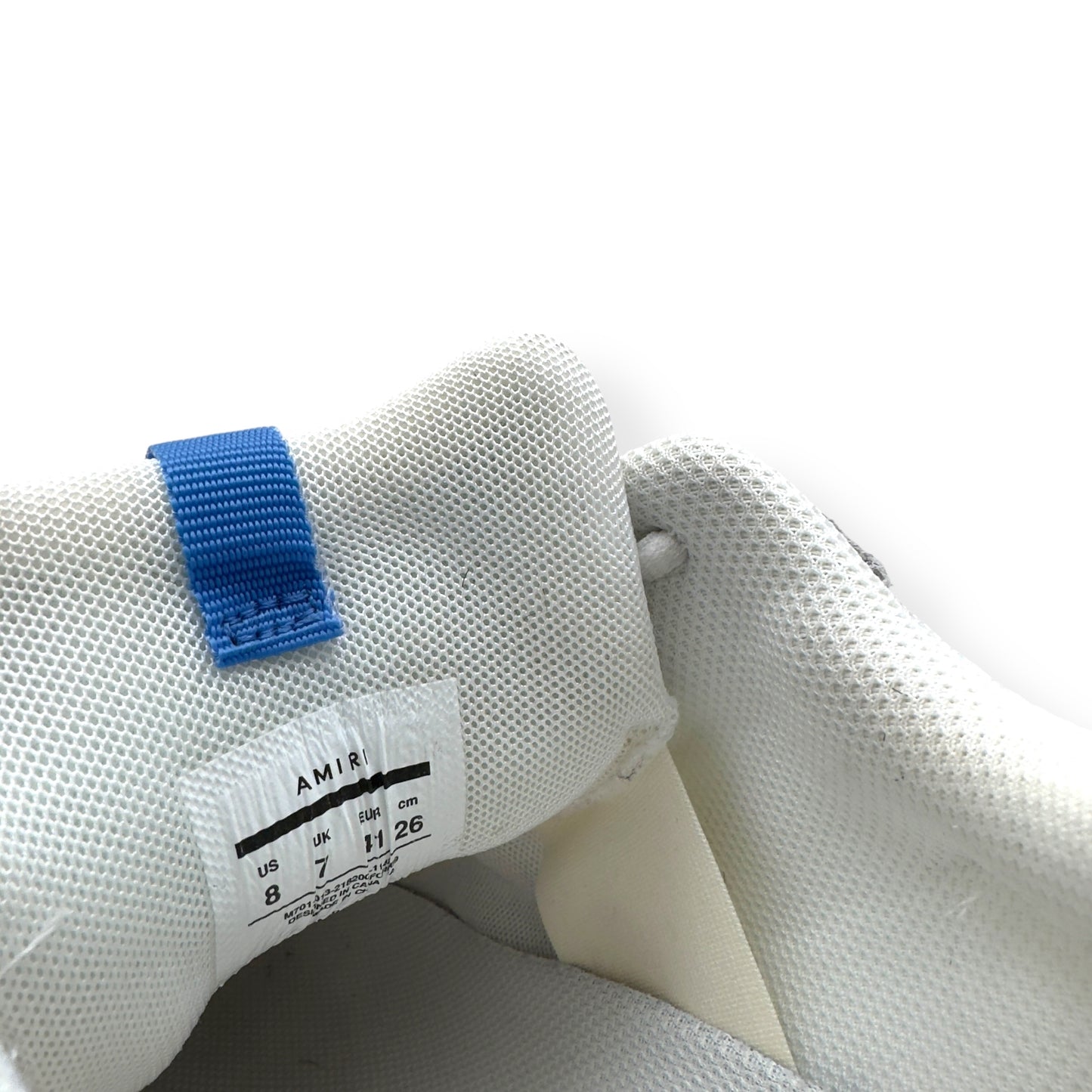 AMIRI BONE RUNNER SNEAKER WHITE / BLUE / BLACK UK7