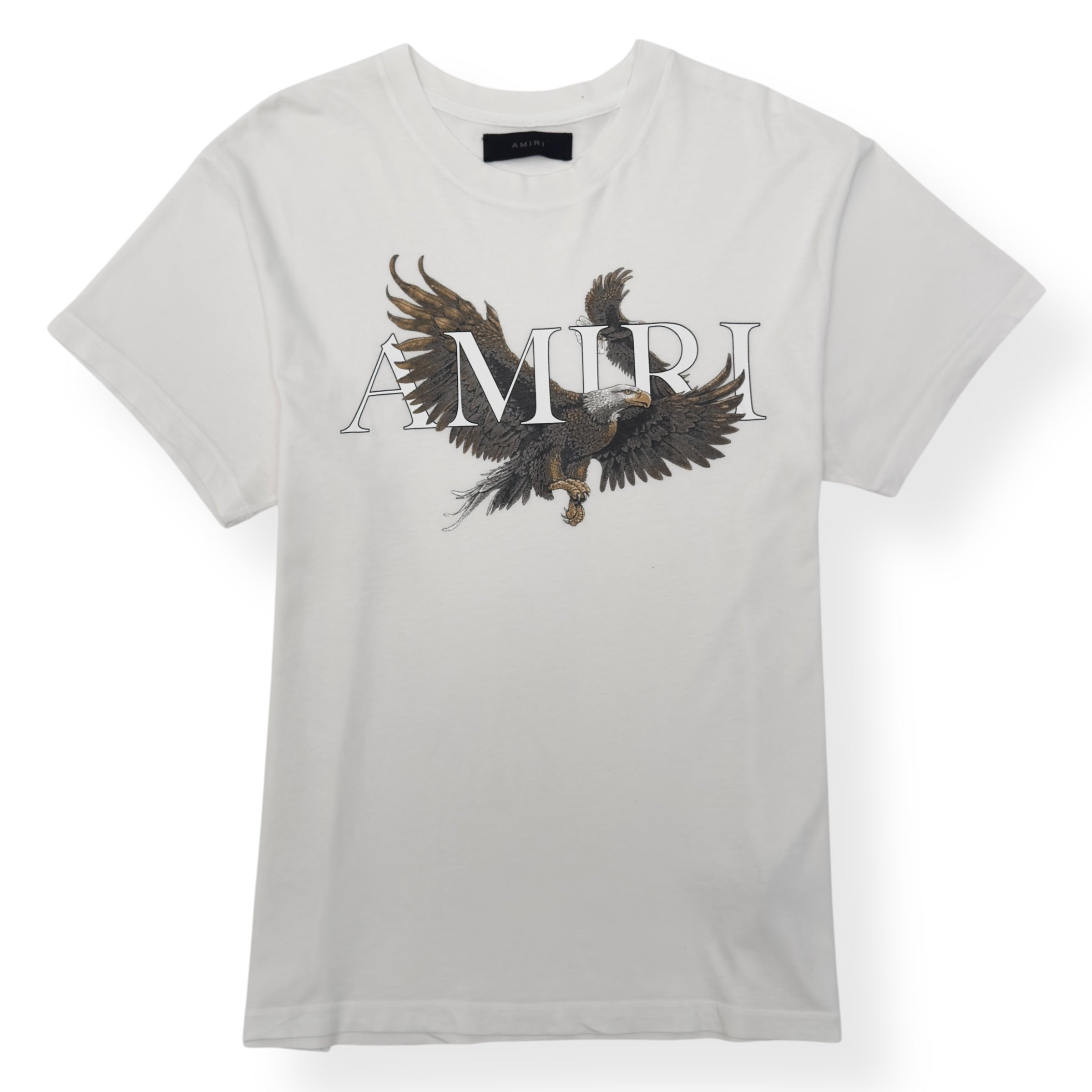 AMIRI OVERSIZED EAGLE PRINT COTTON T-SHIRT WHITE S