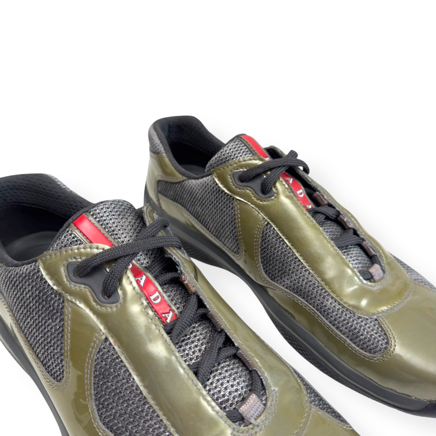 PRADA AMERICAS CUP SNEAKER OLIVE GREEN UK8.5