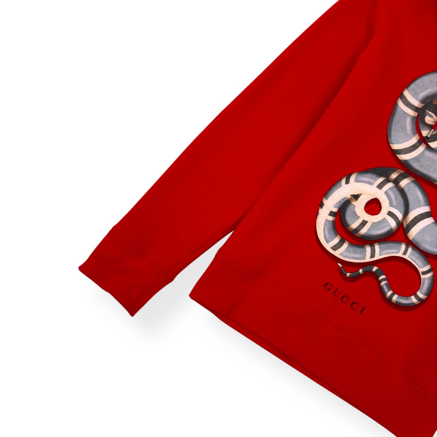 GUCCI KINGSNAKE HOODIE RED L