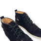 CHRISTIAN LOUBOUTIN NONO STRAP FLAT SUEDE SNEAKER BLACK 43 / UK9