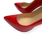CHRISTIAN LOUBOUTIN PIGALLE 100MM PATENT LEATHER POINTED TOE PUMPS RED 36 / UK3