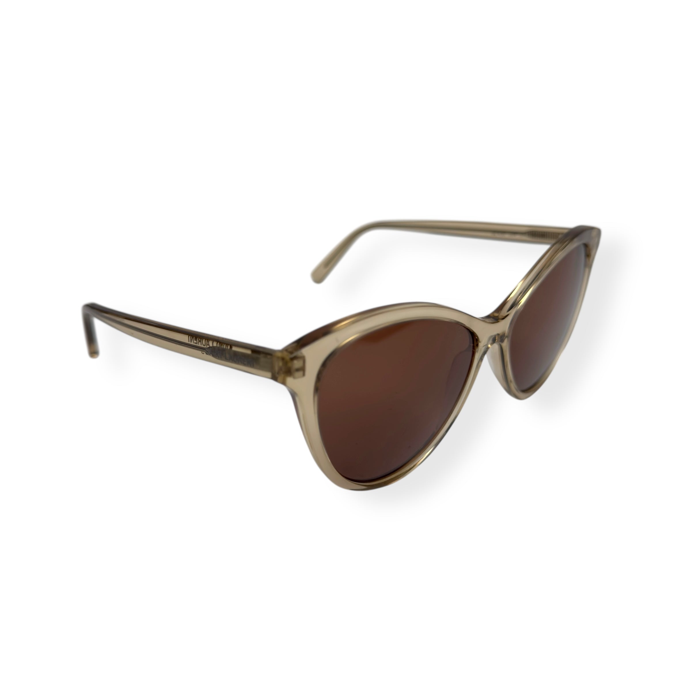 SAINT LAURENT SL456 CLASSIC SUNGLASSES TRANSPARENT / YELLOW