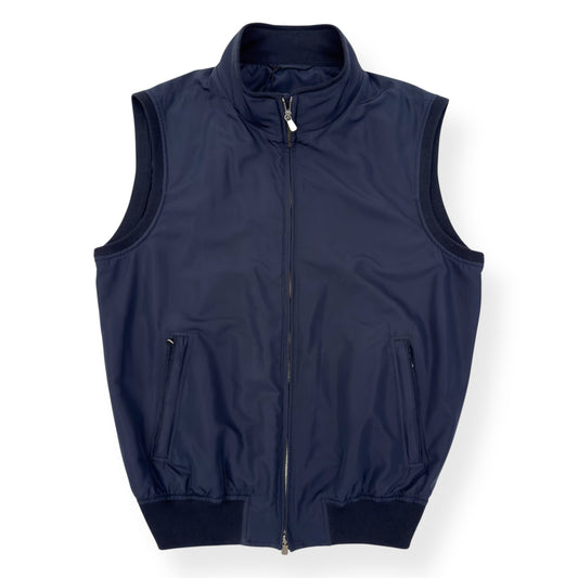 THOM SWEENEY SS23 JAPANESE NYLON GILET NAVY M
