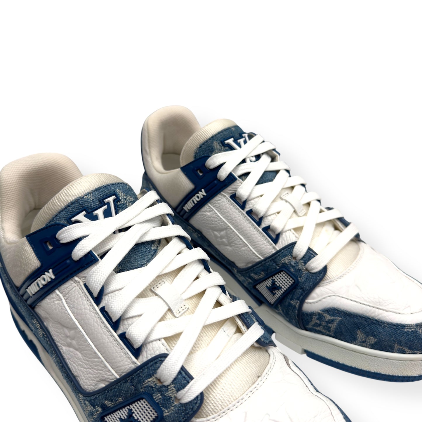 LOUIS VUITTON LV MONOGRAM DENIM SNEAKER BLUE / WHITE UK9.5