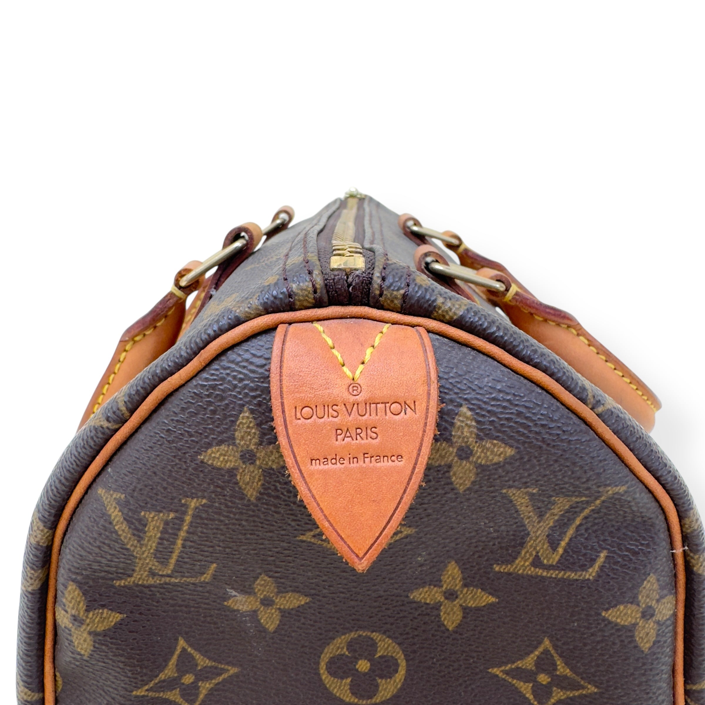 LOUIS VUITTON MONOGRAM SPEEDY 25 BAG BROWN