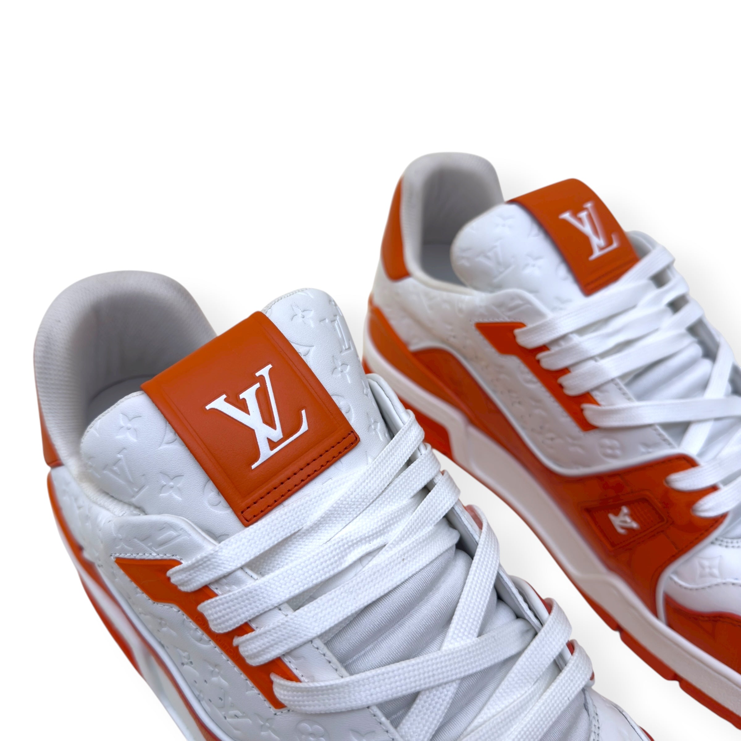 LOUIS VUITTON MONOGRAM LV TRAINER ORANGE UK11