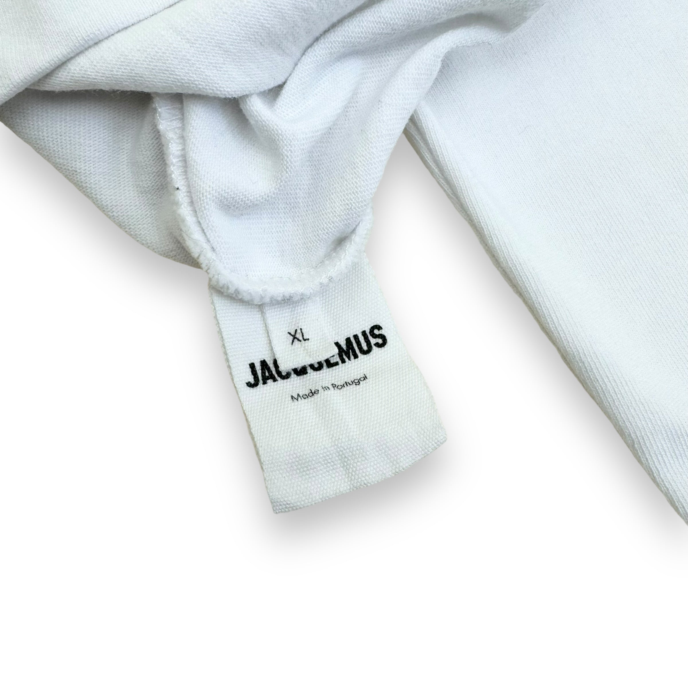JACQUEMUS LE T-SHIRT PATE A MODELER LONG SLEEVE T-SHIRT WHITE XL